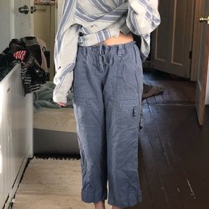 Blue cargo pants